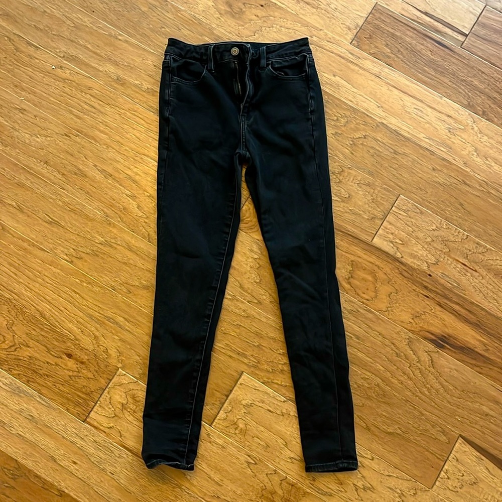 American Eagle Black Skinny 360 Next Level Stretch Jeans